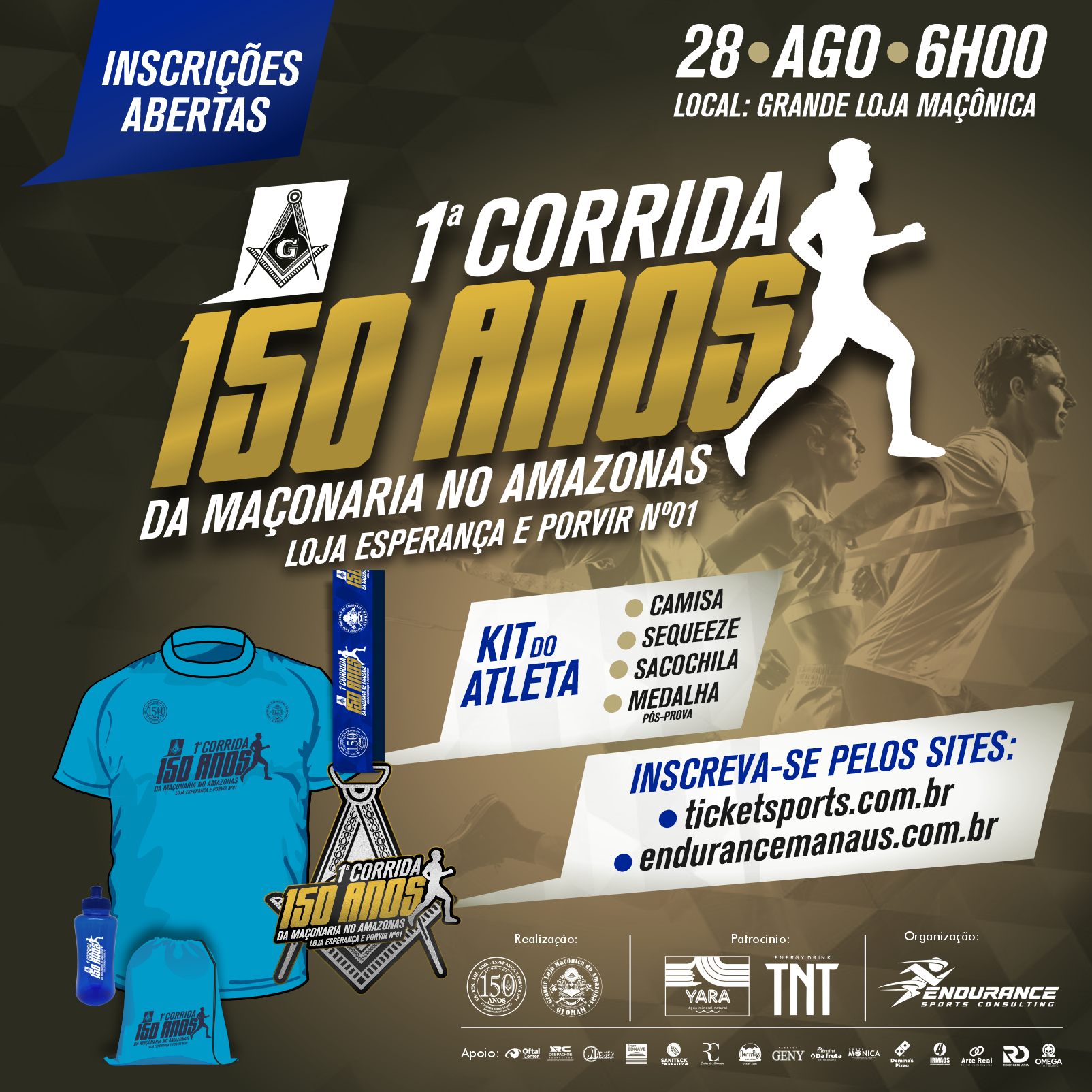 I Corrida 150 ANOS DA MAÇONARIA NO AM